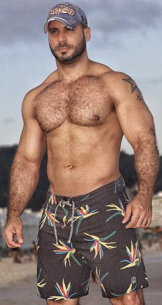 Nice pair of shorts big guy… and I bet what’s in then is quite nice as well!