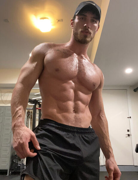 Nice pecs and nips!  And of course we would like to see more!