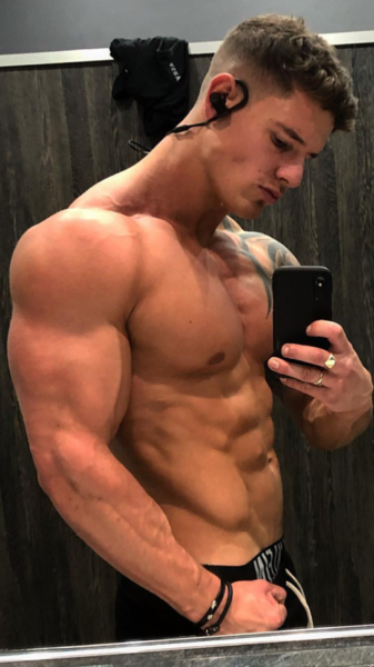 A guy with BIG sexy arms and more!