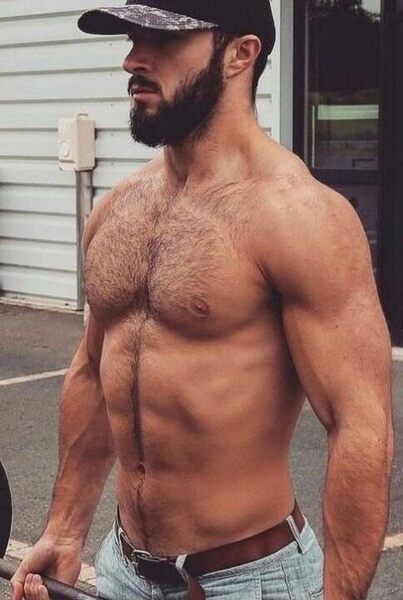 It seems that he uses the parking lot as his outdoor gym…