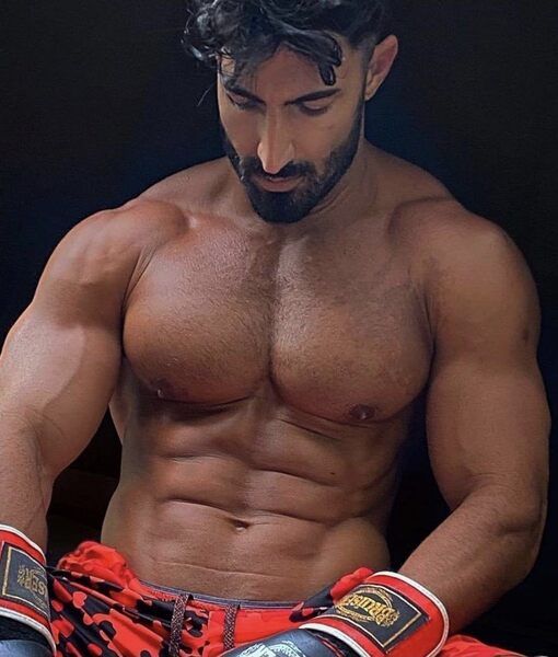 The boxer preparing for his next bout…