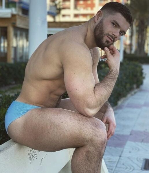 Thinking about his next move…and you’re thinking about how to get between those sexy thighs.