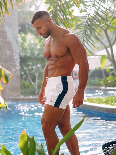Pool boy in paradise