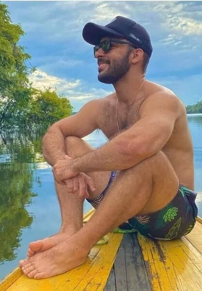 Enjoying the placidity of the lake