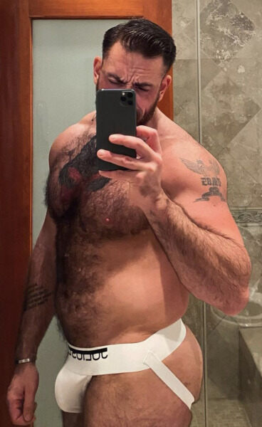 Hairy with a few extra pounds...