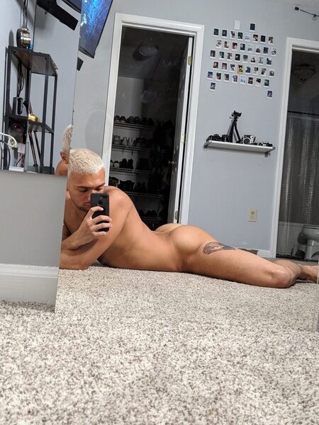 Lying on the carpet