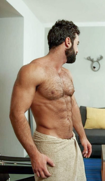 I guessing someone just asked him to drop the towel…