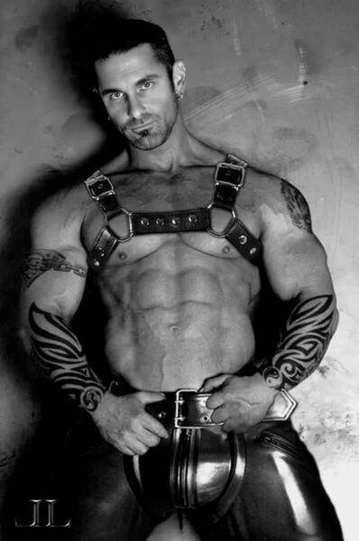 He wears his leather well...