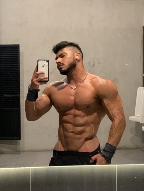 In bathroom… public or otherwise… will take selfie!