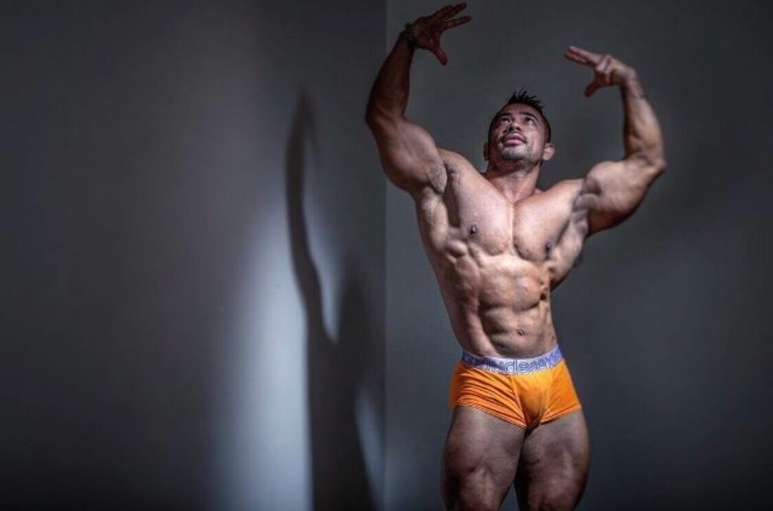 Nicely packaged big muscle artistically captured
