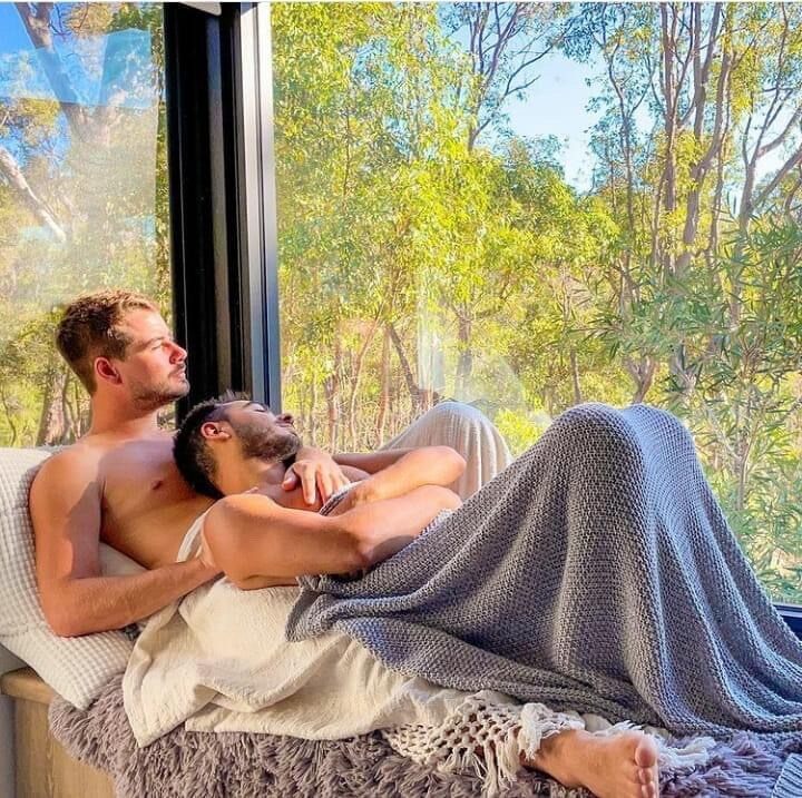 In bed… with a view