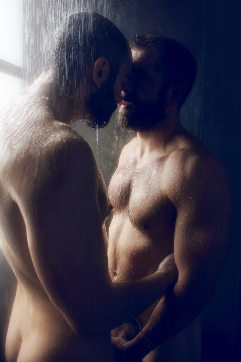 Getting ready to do it in the shower.