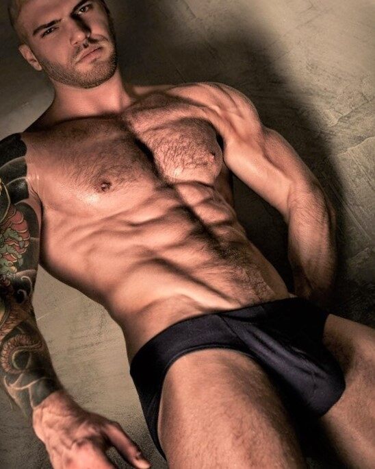 A hand in his junk