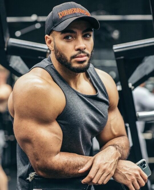 His big sexy arms