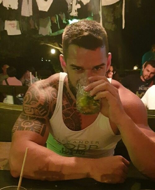 At the bar