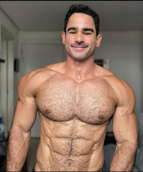 He’s smiling in anticipation of the even bigger smile that you will soon be putting ion his face!