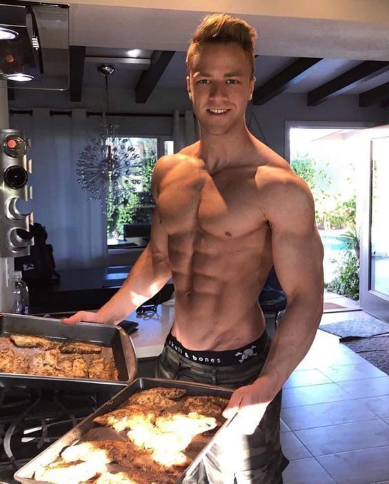 He not only eats meat, but can cook it as well!