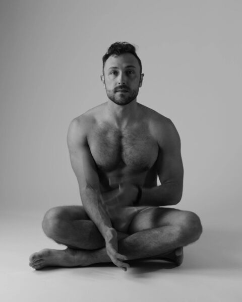 Getting ready to meditate.
