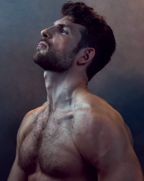 His upward glance…