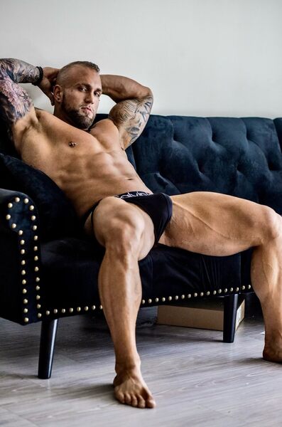 That quite a BIG couch he has there…