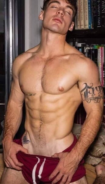 I’m guessing that he has never read any of the books on the shelf behind him.
