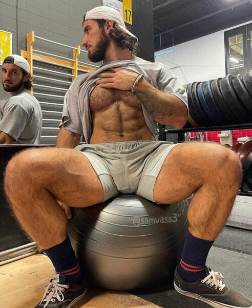 Ready to play with his balls!