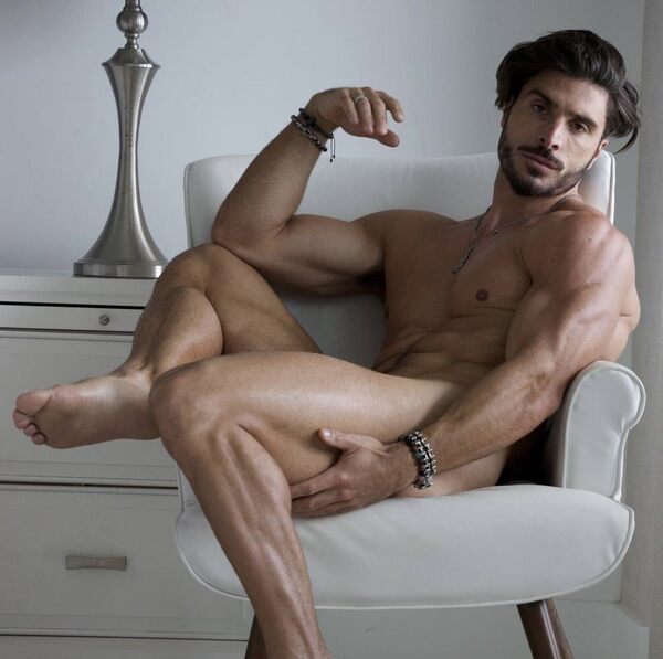 Sitting in the buff