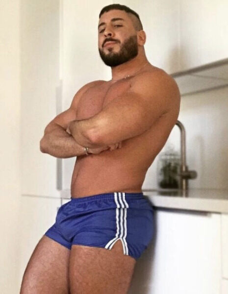Waiting for his house boy to service him….