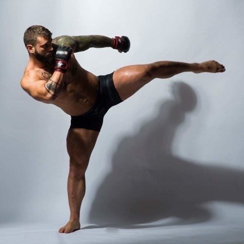 Shadow kick boxing