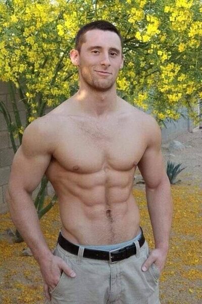 Even shirtless he always has something up his sleeves…