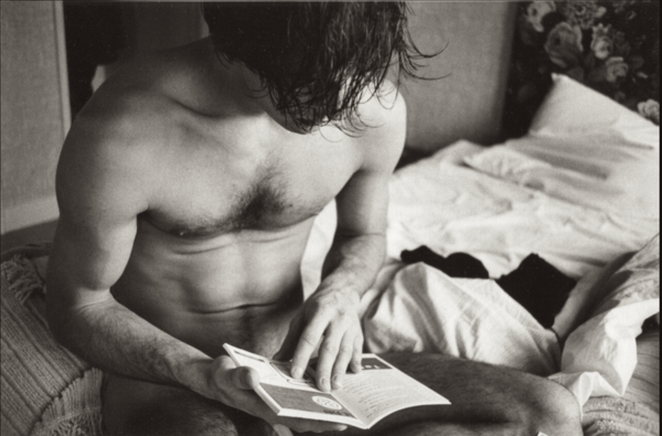 He ain’t reading a “how to sex manual”… he wrote the book!