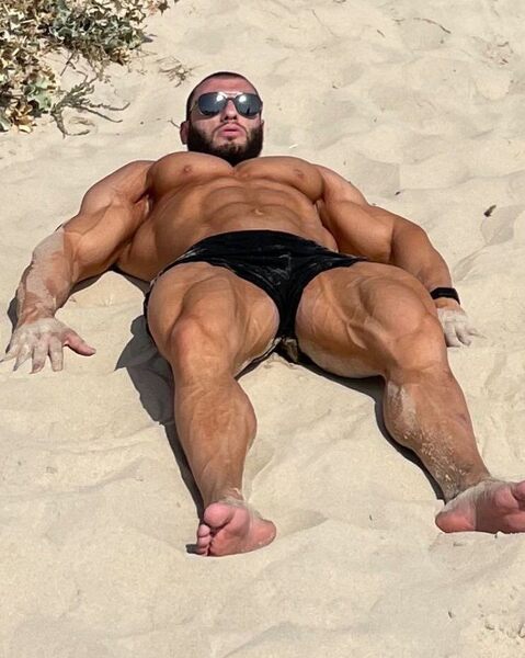 Even the sun worships his body!