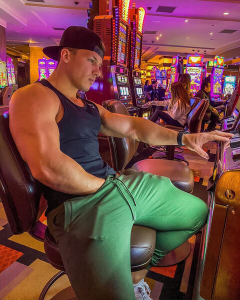 Yes! He’s doing exactly what you first thought he was doing when you initially glanced at the pic…