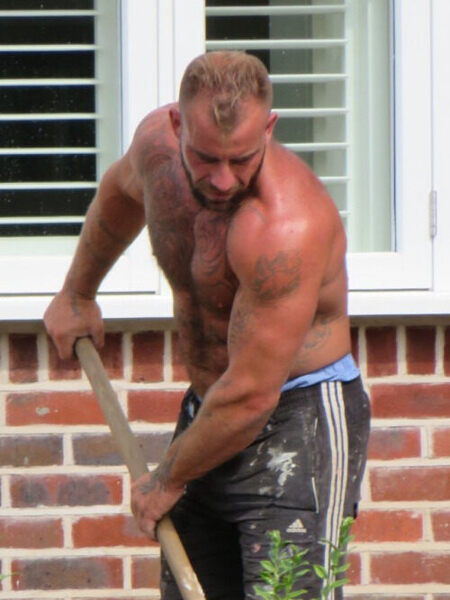 Working dude hard at work