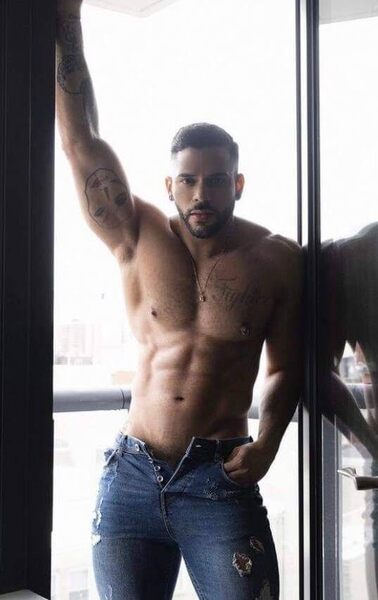 Unbuttoned tease