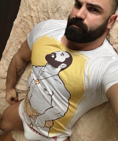 He not only wears the shirt, he is the shirt!