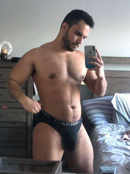 He has a pound or two extra to love… but he carries it well… and especially what’s under those Calvin’s.
