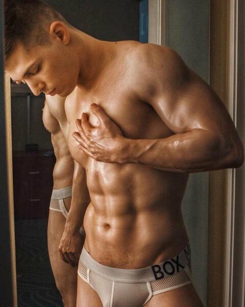 His downward glance…