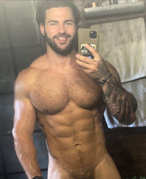 Signaling he’s ready to give you some tongue…