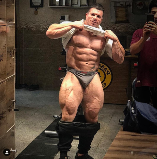 Showing what he’s made of and hopes you can handle the romp he has planned for you!