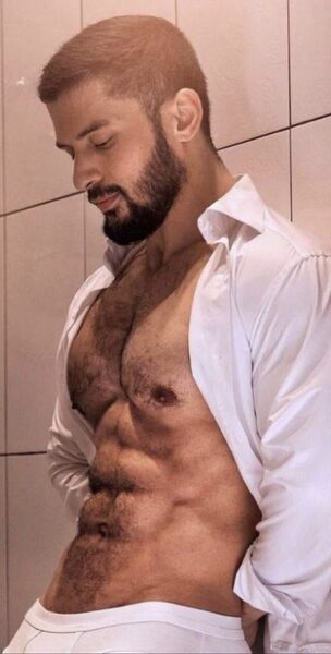 In the men’s room ready to make a connection…