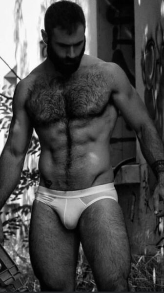 Hairy and tighty-whitie perfection