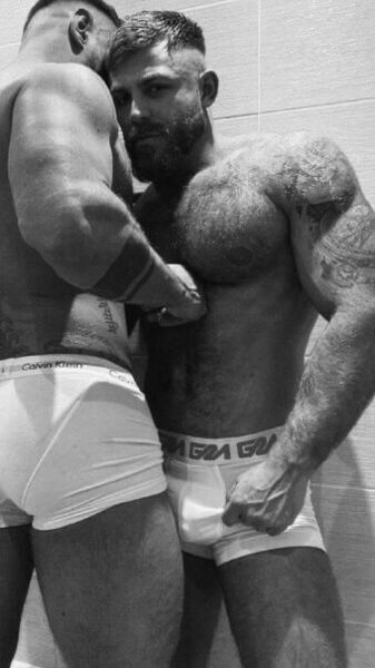 Regarding the new guy that’s joining us… I’ll fuck his face while you drill his hole.  That should break him in good!  Really good!
