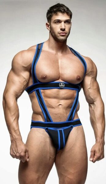 Decked out in blue