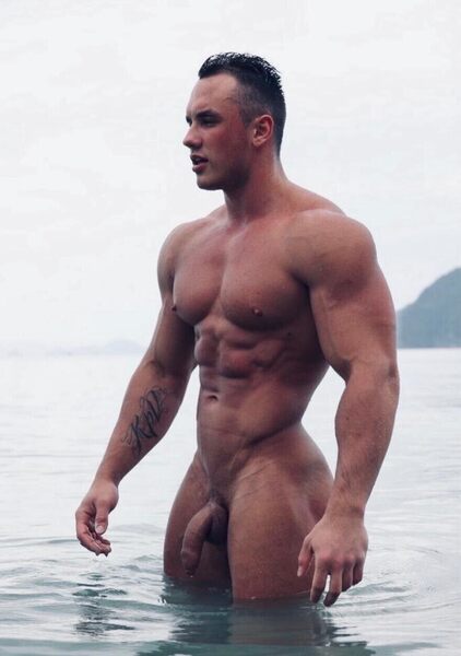 What a water god!   WOOF!