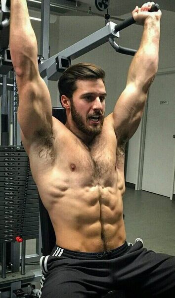 Impressively working that whole rack of weights….