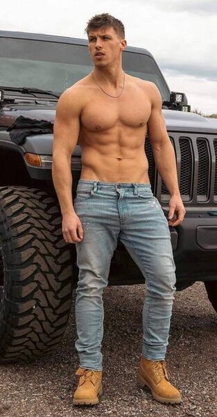 In bed he’s even more badass than his truck!