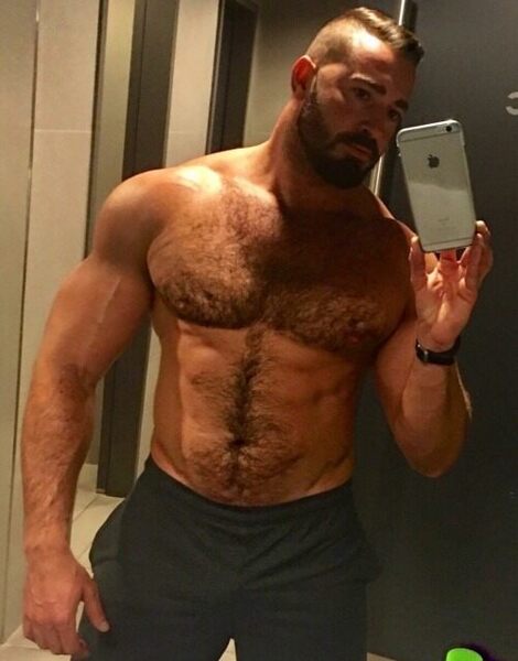 Furry alpha iPhone selfie