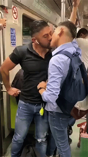 Subway kiss