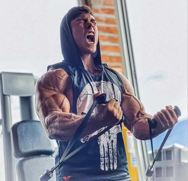 There’s gonna be gain because he looks like he’s in pain!